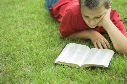 Boy on Grass